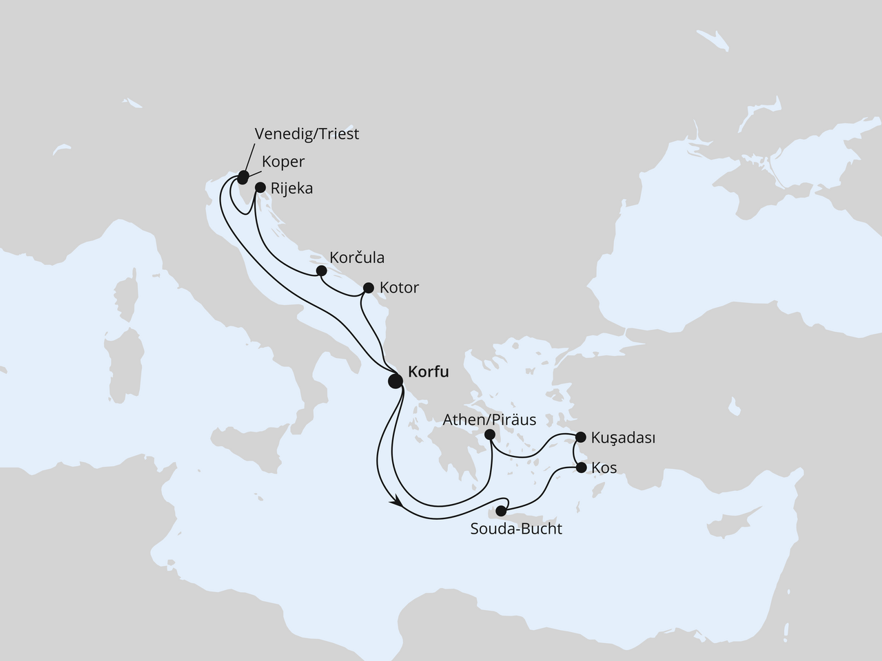 Adria & Griechenland ab Korfu 2