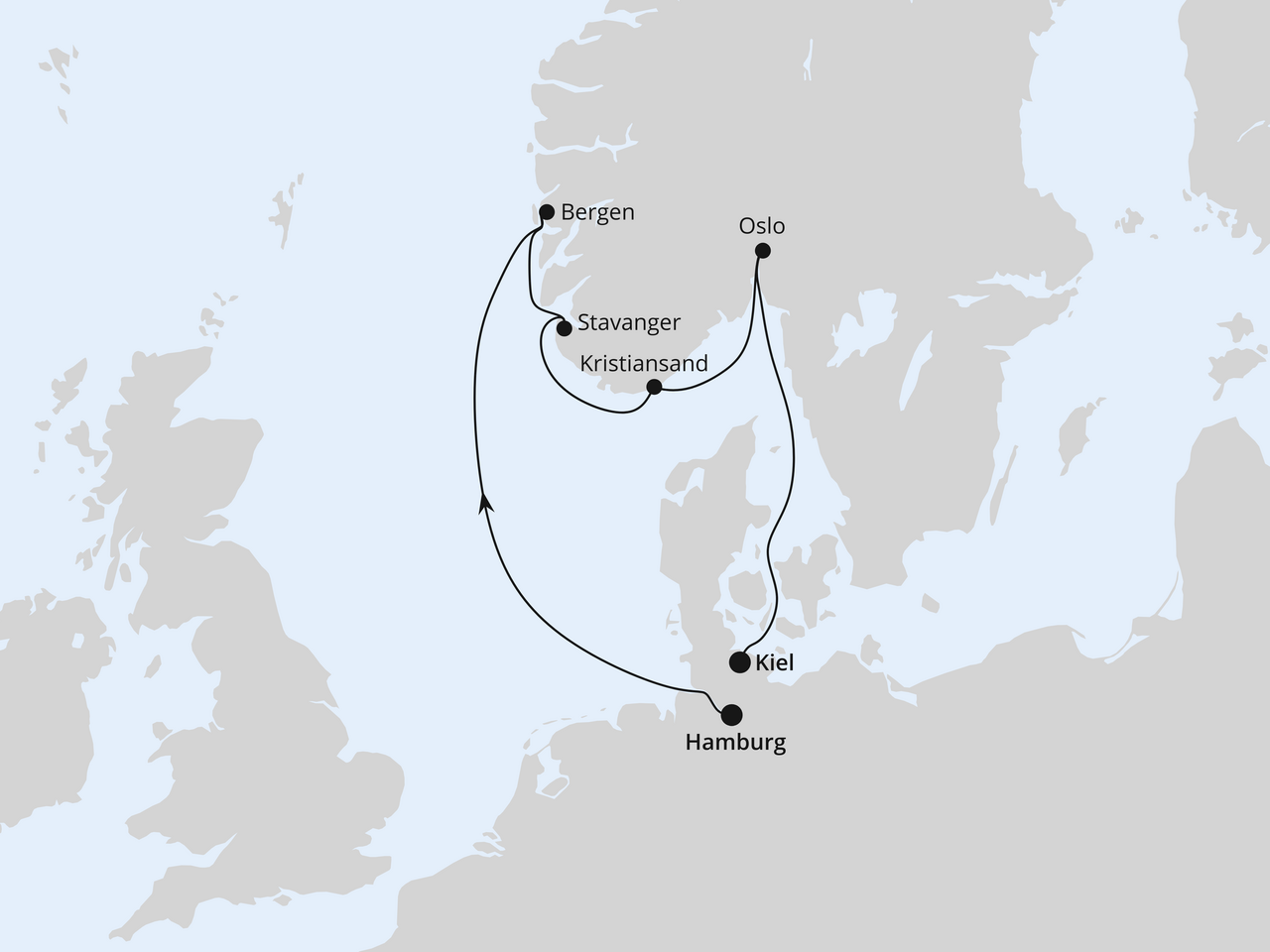 Südnorwegen ab Hamburg