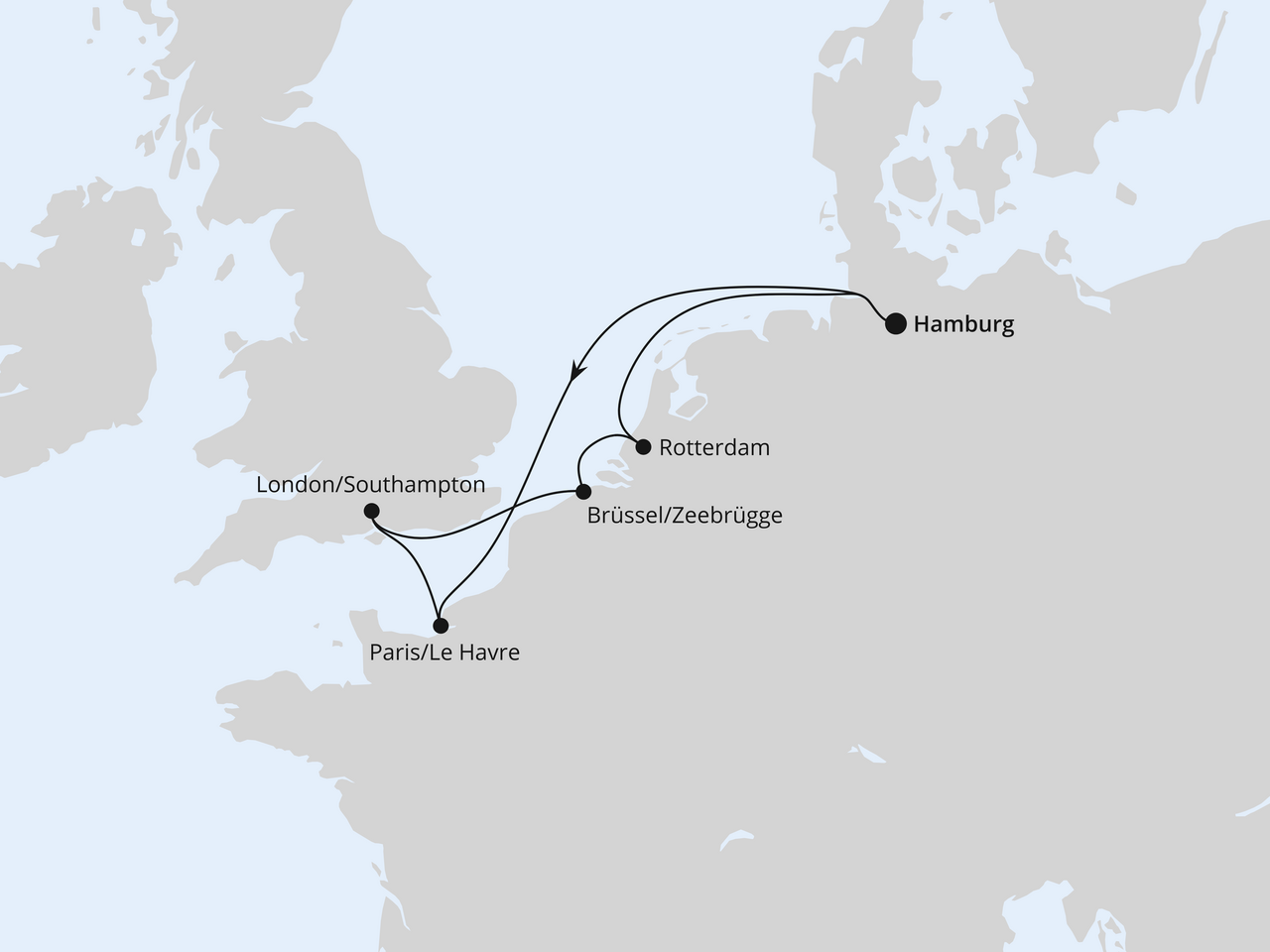 Metropolen ab Hamburg