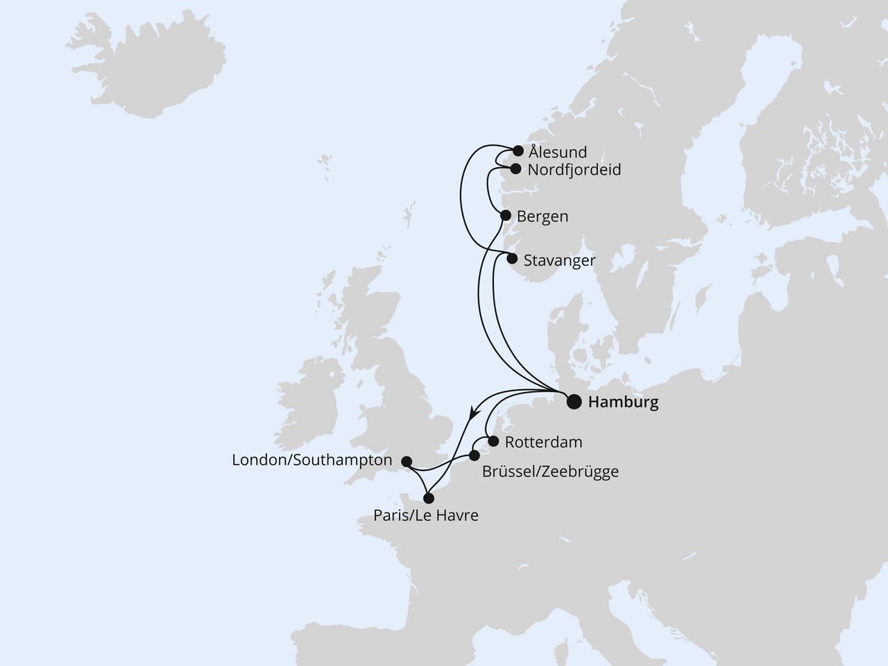 Metropolen & Norwegen ab Hamburg