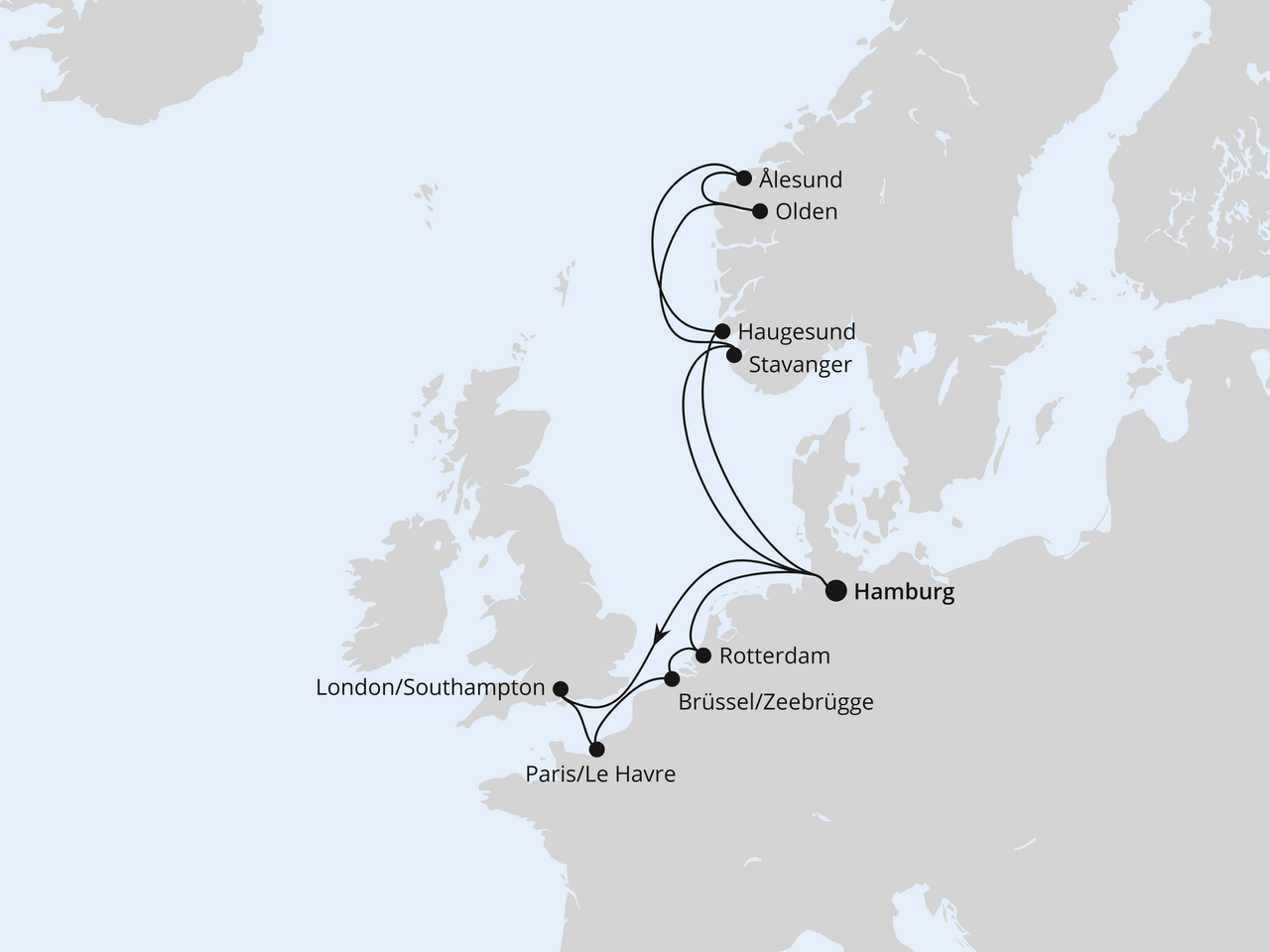 Metropolen & Norwegen ab Hamburg