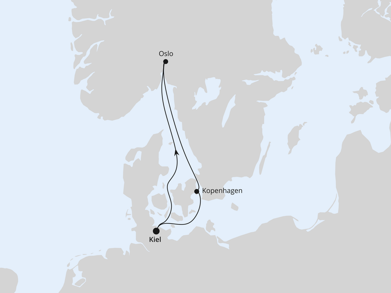 Kurzreise nach Oslo & Kopenhagen ab Kiel