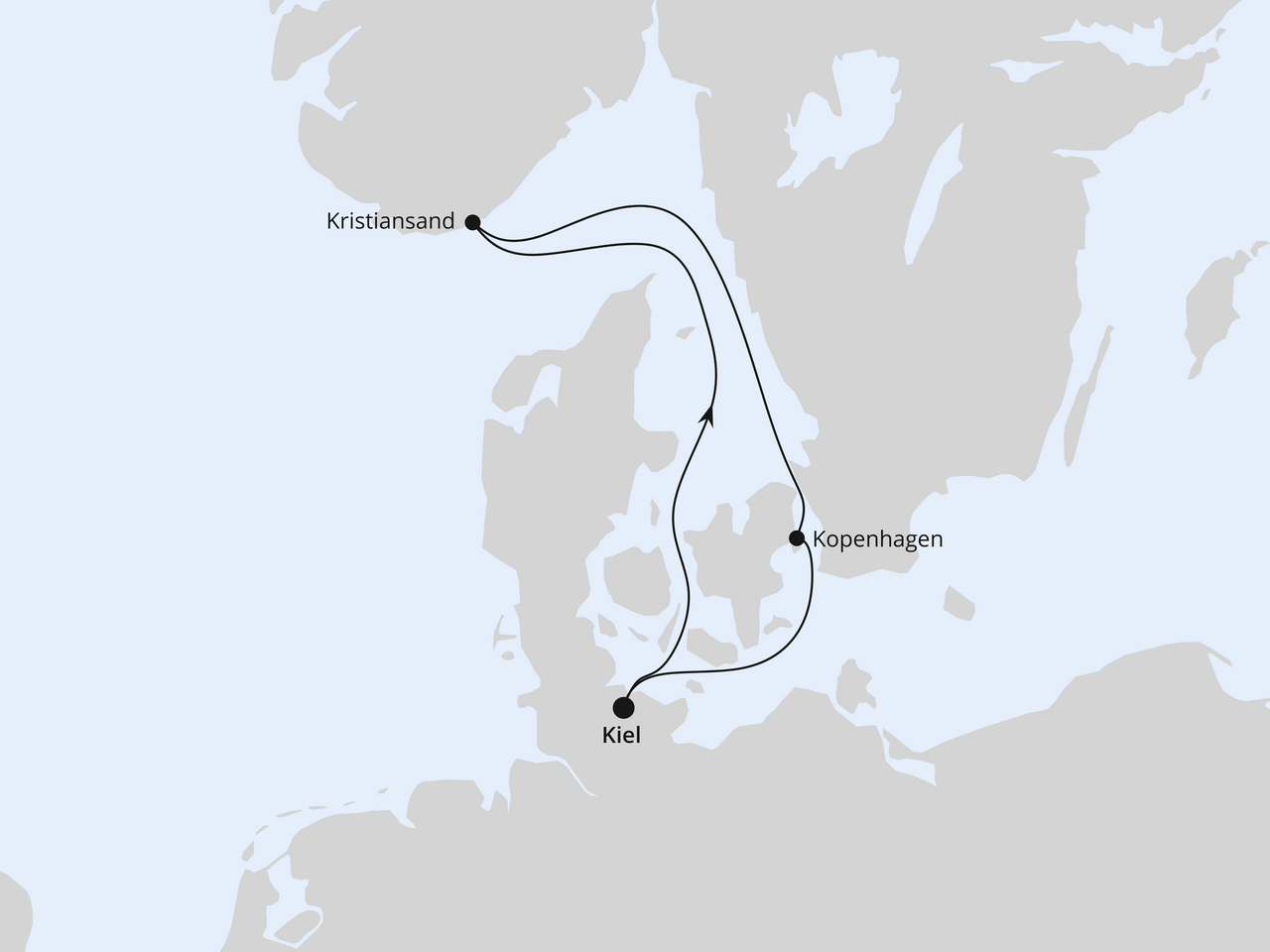 Kurzreise nach Kristiansand & Kopenhagen ab Kiel