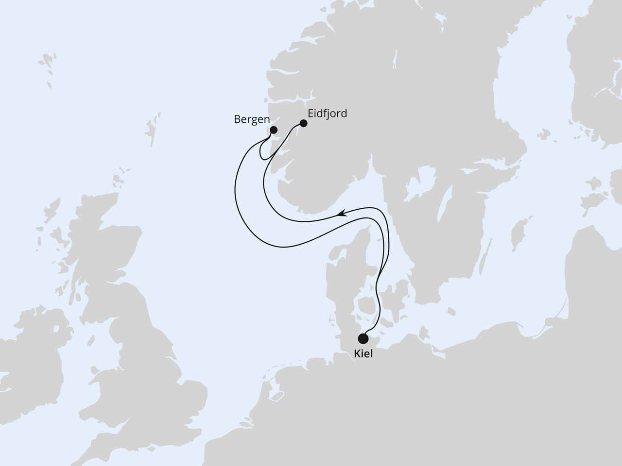Kurzreise nach Norwegen ab Kiel