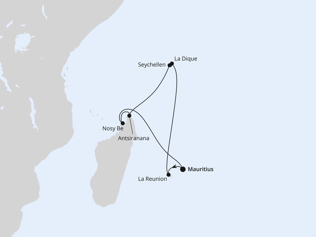 Mauritius, Seychellen & Madagaskar 1
