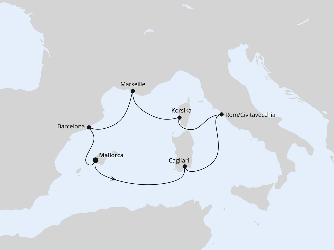 Mediterrane Schätze mit Sardinien ab Mallorca
