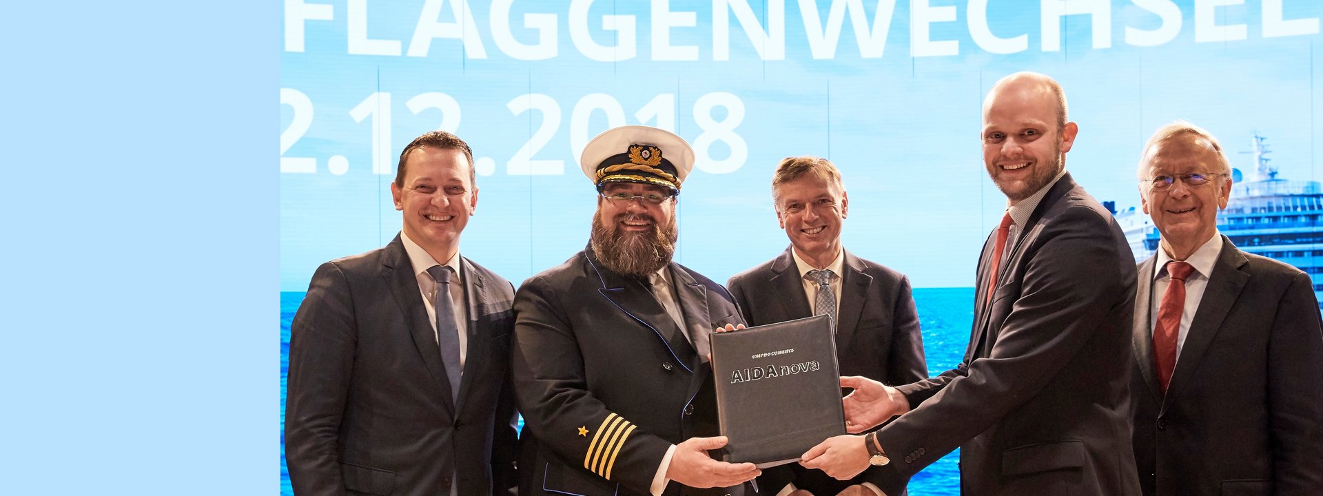 Die Zukunft nimmt Fahrt auf: AIDA Cruises übernimmt mit AIDAnova innovatives und weltweit erstes LNG-Kreuzfahrtschiff