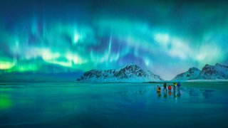 Polarlichter im hohen Norden